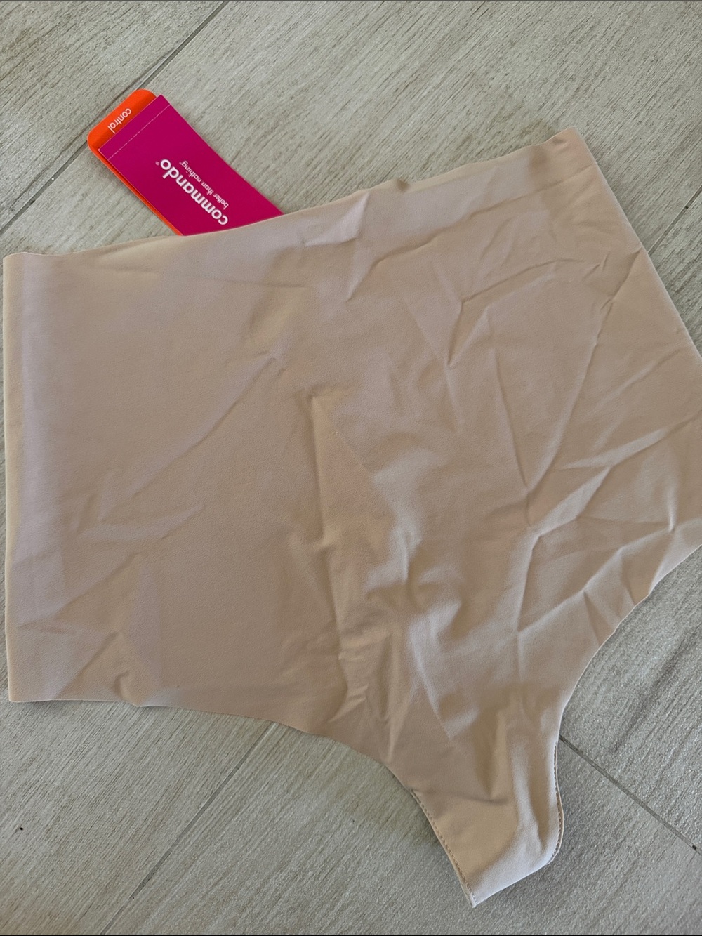 Commando Seamless High-Waist Brief in Nude Blush